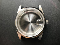 Unbranded Vintage Style of 36mm Stainless Steel DATEJUST Watch Case With Smooth Bezel And 20mm Lugs Have Drilled Through Holes Fit ETA 2824 Or NH35 Movement And Dial In 28.0~29.0mm