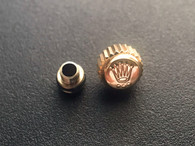 7mm 10k Gold Filled Golden Screw Crown Marked Rolex Logo For Submariner Watch Fit ETA 2836 Or 2824 Or 2813 Or 8215 Or NH35/36/38 Automatic Moverment