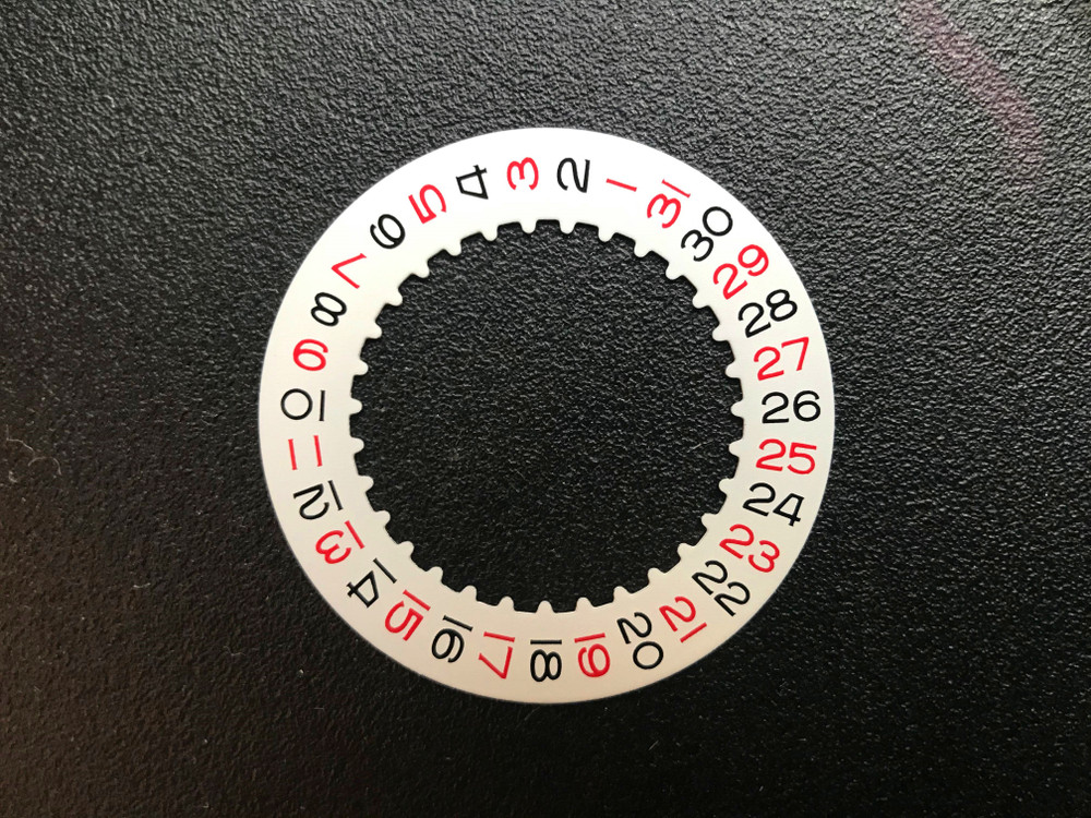 One Pc White Roulette Date Wheel Disc 