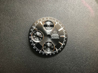 30mm Black OMEGA Speedmaster Dial  For Mens Watch Fit Chinese 7751 Automatic Movement