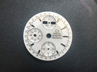 30mm White OMEGA Speedmaster Dial  For Mens Watch Fit Chinese 7751 Automatic Movement