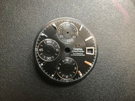 30mm Black OMEGA Speedmaster Dial  For Mens Watch Fit Chinese 7750 Automatic Movement