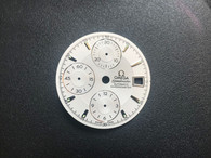 30mm White OMEGA Speedmaster Dial  For Mens Watch Fit Chinese 7750 Automatic Movement