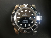 Steel Black Rolex 116610 Submariner Watch Set In Higher Quality With Black Ceramic Bezel And Super Blue-Green Luminova Fit ETA 2824 Movement With Date Wheel Overlay