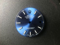 116234 28mm Blue Sunburst Dial Marked ROLEX Symbol With Super Luminous Sticks  And Small Arabic Numerals With Date Window Fit ETA 2836 Or 2824 Or 2824 Or DG 2813 Or MIYOTA 8215 Automatic Movement For Mens DATEJUST Watch