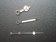 One Set Of Silver Mercedes Benz Watch Hands With Luminova Glow Green Light For 40mm Submariner Or 36mm Explorer Watch Fit DG 2813 Or MIYOTA 8215 For Mens Watch