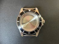 ROLEX Signed 5513 Vintage Style of 40mm Stainless Steel Submariner Watch Case With Acrylic Bubble Crystal Black Friction Bezel And 20mm Lugs Have Drilled Through Holes Fit ETA 2824 Or NH35/36/38 Movement And Dial In 28.0~29.0mm