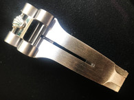 Rolex Signed Stainless Steel White Golden Hidden Clasp In The Width Of 16mm Fit 20mm President Band Bracelet For Old Style Of Mens ROLEX Day-Date Or DateJust Watch