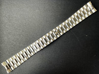 20mm Signed Stainless Steel White Golden President Watch Band Bracelet Strap Flat End Pieces For Vintage 36mm ROLEX Gold DAY-DATE Watch