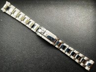 17mm Solid Stainless Steel Watch Band Bracelet Strap With Daytona Flip-Lock Clasp Marked Rolex Crown Logo For Vintage ROLEX Midsize Of Daytona Watch Case