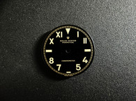 27mm Vintage Model Of Black Rolex Military California Oyster Perpetual Dial With Super Yellow Lume Fit ETA 2836 Or 2824 Or DG 2813 Or MIYOTA 8215
