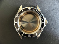 ROLEX Signed 14060 Old Style of 40mm Stainless Steel Submariner Watch Case With Flat Sapphire Crystal Black Click Bezel And 20mm Lugs Have Drilled Through Holes Fit ETA 2824 Or NH35/36/38 Movement And Dial In 28.0~29.0mm