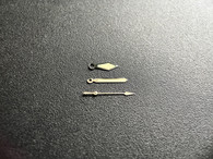One Set Of Silver Arrow Sword Watch Hands With Dirty Yellow Luminova For 29mm Rolex 5517 5513 Military Submariner Or 31mm Omega Seamaster 300 Dial Fit ETA 2836 Or 2824 Movements