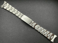 Signed 19mm Tapered To 14mm Solid Stainless Steel All Brushed Oyster Quality Watch Bracelet Band Strap For Vintage 34mm Rolex Watch Case