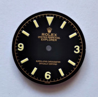 28.5mm Vintage Style Of 1016 Explorer Gilt Dial With Super Yellow Lume Marked Rolex Symbol  fit ETA 2824 2836 DG 2813 Miyota 8215