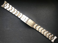 20mm Unmarked Solid Stainless Steel Upgraded 93150 Submariner Style All Brushed Oyster Watch Band Bracelet Strap With Newer 116610 Clasp For Unbranded 36mm Explorer or 40mm Submariner Watch Case