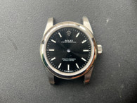 Ladies New Style Of Steel Rolex 31mm Oyster Perpetual Watch Set  With Domed Bezel And Black Dial And Oyster Watch Band Fit ETA 2671 Movement