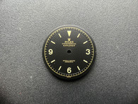 Vintage Style Of 6350 Gilt Honeycomb Waffle Explorer Dial Marked Rolex Symbol With Super Yellow Luminous  Fit ETA 2824 Or 2836 Or NH35/38 Or DG 2813 Or MIYOTA 8215 In 28.5mm