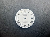 28.5mm White Dial Marked Rolex Symbol With Silver Roman Numbers For Mens Steel DATEJUST Watch Fit DG 2813 Or MIYOTA 8215 Automatic Movement Without Using The DWO