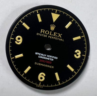 28.5mm 6538 6536 Vintage Submariner Bond Gilt Dial Marked Rolex And Red Symbol With Super Yellow Lume And Four Lines for ETA 2836 Or 2824 Or DG 2813 OR Miyota 8215 OR NH35/38 movement