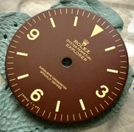 Vintage Style Of 1016 Tropical Darker Brown Gilt Explorer Dial Marked Rolex Symbol With Super Yellow Luminous  Fit ETA 2824 Or 2836 Or NH35/38 Or DG 2813 Or MIYOTA 8215 In 28.5mm