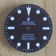 Vintage Style Of 5512 Four Lines Black Submariner Dial Marked Rolex Symbol for ETA 2836 Or 2824 Or NH35/38 Or DG 2813 Or MIYOTA 8215 movement 29mm - Stronger White Luminova