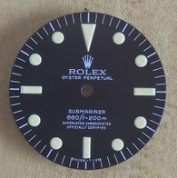 Vintage Style Of 5512 Four Lines Black Submariner Dial Marked Rolex Symbol for ETA 2836 Or 2824 Or NH35/38 Or DG 2813 Or MIYOTA 8215 movement 29mm - Stronger Yellow Luminova
