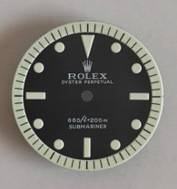 Vintage Style Of 5513 Black Piano Submariner Dial Marked Rolex Symbol for ETA 2836 Or 2824 Or NH35/38 Or DG 2813 Or MIYOTA 8215 movement 29mm - Stronger White Luminova