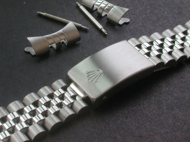 rolex stainless steel watch strap
