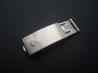 Rolex Signed Stainless Steel Folding Flip Clasp For Vintage Style Of Ladies 13mm Oyster Or Jubilee Watch Band Bracelet