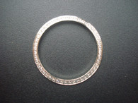 White Gold Alloy Plated Bezel With CZ Rhinestones For Mens 36mm ROLEX DATEJUST Or DAY-DATE Watch