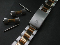 Signed 20mm 2-Tone Oyster Quality Watch Band Bracelet Strap for Vintage 36mm Rolex Explorer Watch Case