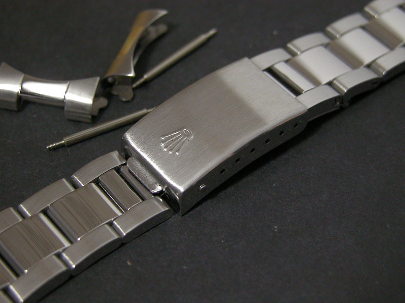 Signed 20mm Solid Stainless Steel Polished Center Oyster Quality Watch Bracelet Band Strap For Mens Vintage 36mm Rolex Explorer Watch Case Raffles Dials