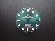 29mm Sunburst Green 116610 Submariner Dial Marked Rolex Symbol With Super Blue-Green Luminova  For Mens Watch With Date Window Fit ETA 2836 Or 2824 Or MIYOTA 8215 Or DG 2813 Automatic Movement