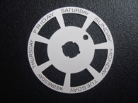 One Pc White Day Disc Wheel Overlay Fit ETA 2836 Or DG 2813 Automatic Movement For The Mens DAY-DATE Watch