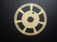 One Pc Champagne Day Disc Wheel Overlay Fit ETA 2836 Or DG 2813 Automatic Movement For The Mens Golden DAY-DATE Watch 