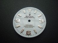 29mm White Dial Marked Rolex Symbol With Luminous Sticks For Mens OYSTER PERPETUAL EXPLORER Watch Fit ETA 2836 Or 2824 Or DG 2813 Or MIYOTA 8215 Automatic Movement