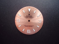 28.3mm 14270 Salmon Rose Golden Dial Marked Rolex Symbol With Luminous Sticks And 369 Numbers For Mens OYSTER PERPETUAL EXPLORER Watch Fit DG 2813 Or MIYOTA 8215 Automatic Movement