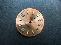 28.4mm 14270 Salmon Rose Golden Dial Marked Rolex Symbol With Luminous Sticks And 369 Numbers For Mens OYSTER PERPETUAL EXPLORER Watch Fit DG 2813 Or MIYOTA 8215 Automatic Movement