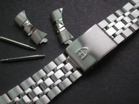 Signed 20mm Solid Stainess Steel Prince Style Quality Watch Band Bracelet Strap For 36mm Tudor Day-Date Watch Case