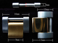 One Gold Alloy plated  2-tone Screw Adjustable Link For Vintage ROLEX Mens OYSTER Watch Band Bracelet