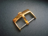 Steel Gold Alloy Plated 18k Yellow Golden Buckle Marked Rolex Crown Logo With Inside Width Of 20mm For The 22mm Leather Or 20mm Nato Strap