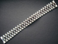 20mm Signed Stainless Steel President Watch Band Bracelet Strap With Flat End Pieces For Vintage 36mm ROLEX Steel DAY-DATE Watch