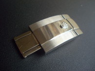 16mm Rolex Signed Stainless Steel Polished Center Hidden Clasp For New Style Of Mens 20mm Steel Oyster Watch Band Bracelet