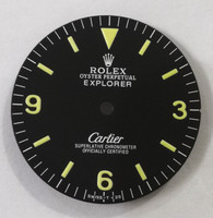 28.5mm Vintage Style of  1016 Cartier Explorer Dial Marked Rolex Symbol With Super Yellow Luminous  Fit ETA 2824 2836 Or DG 2813 Or MIYOTA 8215