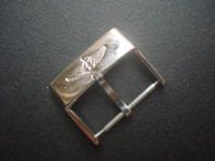 Stainless Steel Buckle Marked Breitling Logo With 20mm Spring Bar For The 22mm Or 24mm Leather Strap