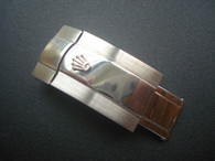 Rolex Signed Stainless Steel Hidden Clasp With Inside Width Of 16mm For New Style Of Mens 20mm Leather Oyster Watch Band Strap