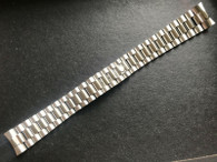 20mm Unbranded Stainless Steel President Watch Band Bracelet Strap With Rahter Flat End Pieces Fit Vintage 36mm Bulova super Seville Steel DAY-DATE Watch