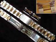 Unbranded 20mm 2-Tone Oyster Quality Watch Band Bracelet Strap for Vintage 36mm Exploer Watch Case