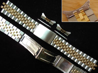 Unbranded 20mm Jubilee Style Gold Alloy Plated 2-Tone Quality Watch Band Bracelet Srap For Vintage Mens 36mm DATEJUST Watch
